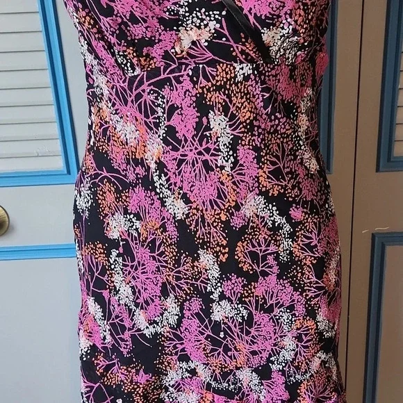 Style & Co Black And Pink Floral Maxi Dress - Picture 3 of 10